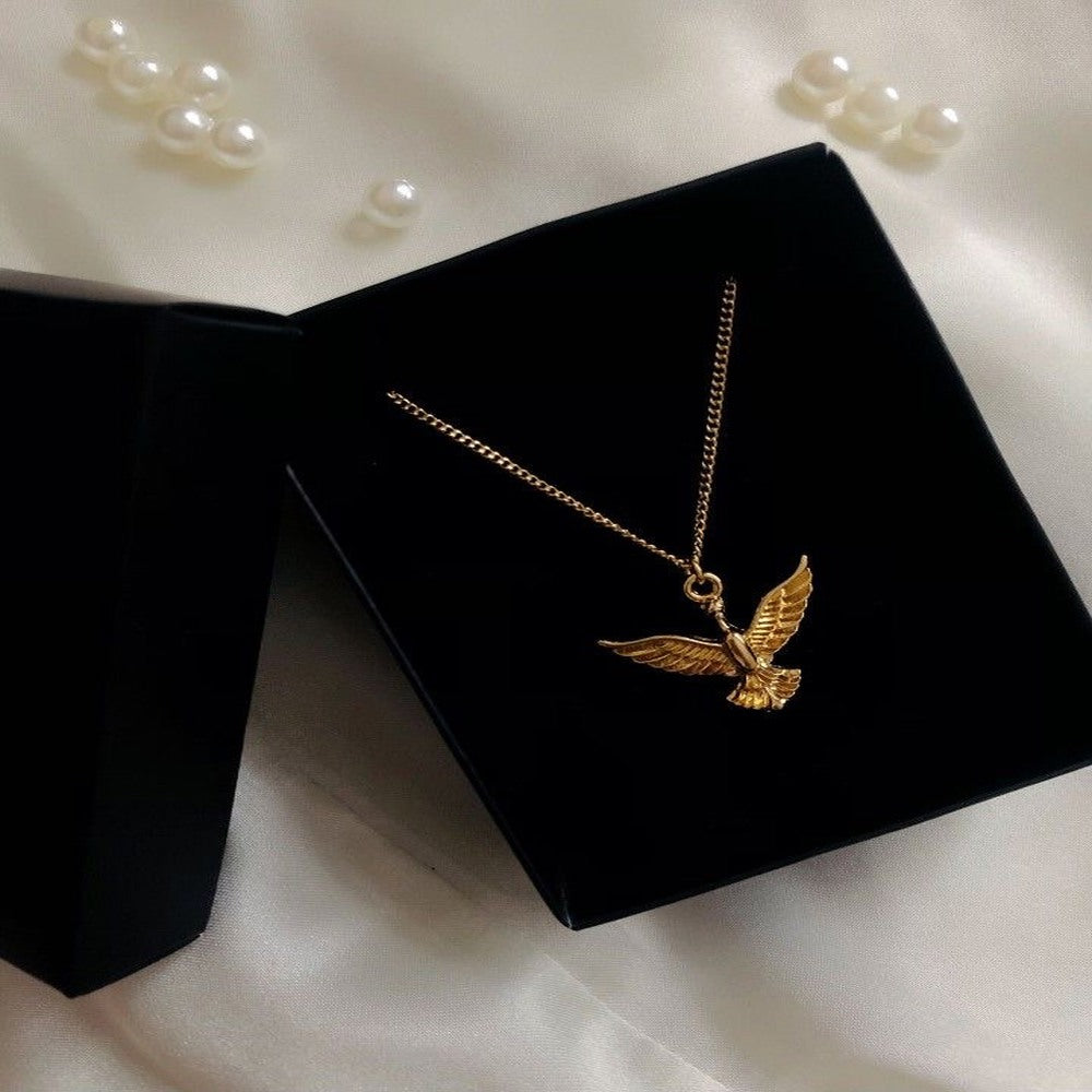 Çelik Anka Kuşu Kolye