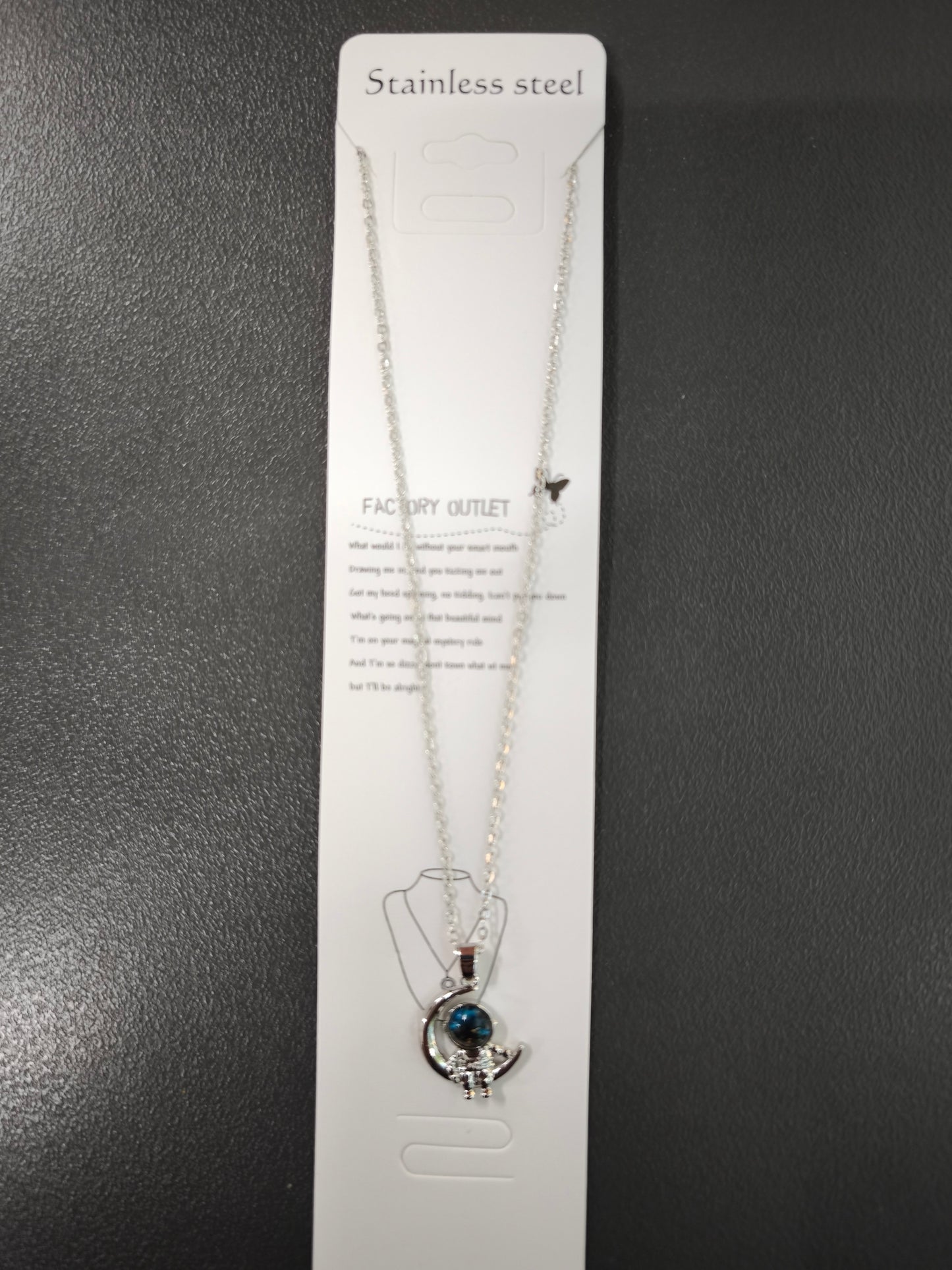 Silver Astronot Kolye