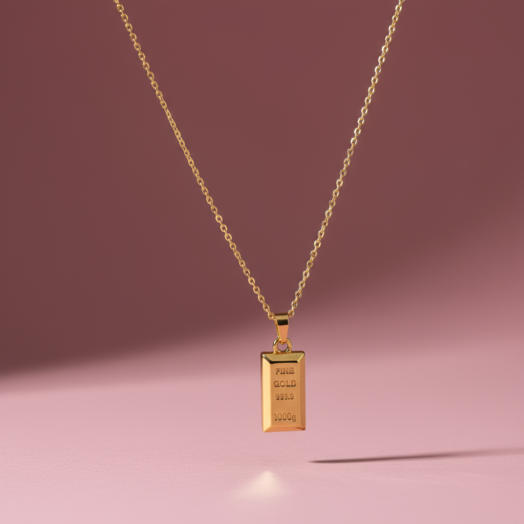 Külçe Altın Kolye