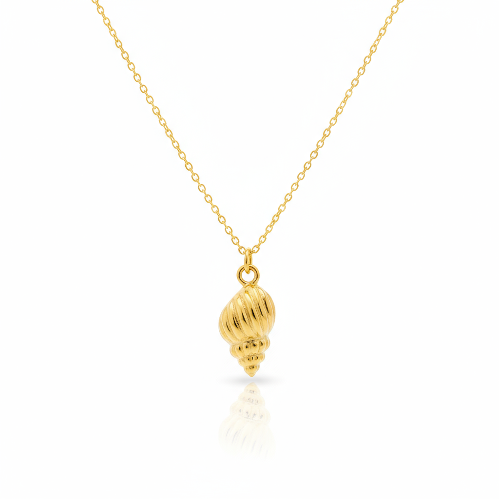 Çelik Deniz Kabuğu Kolye