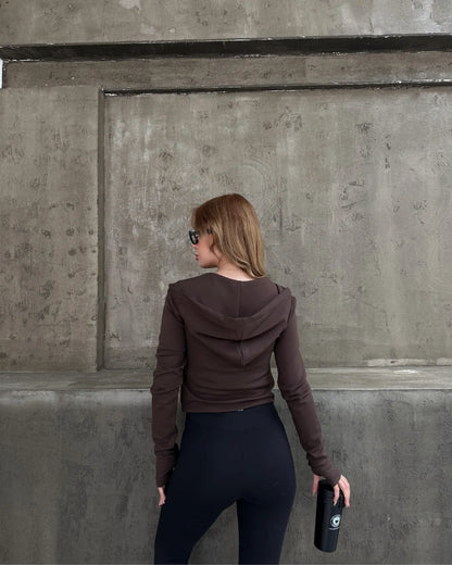 Oys Parmak Geçmeli Fermuarlı Sweatshirt