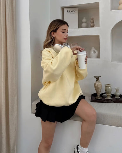 3 İplik Basic Sweatshirt