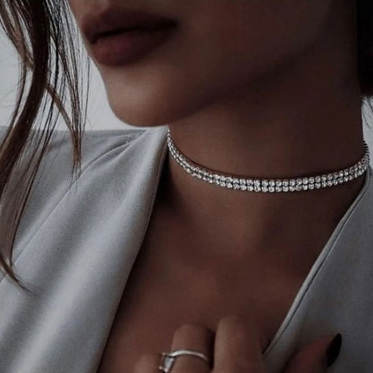 2'li Su Yolu Choker Kolye