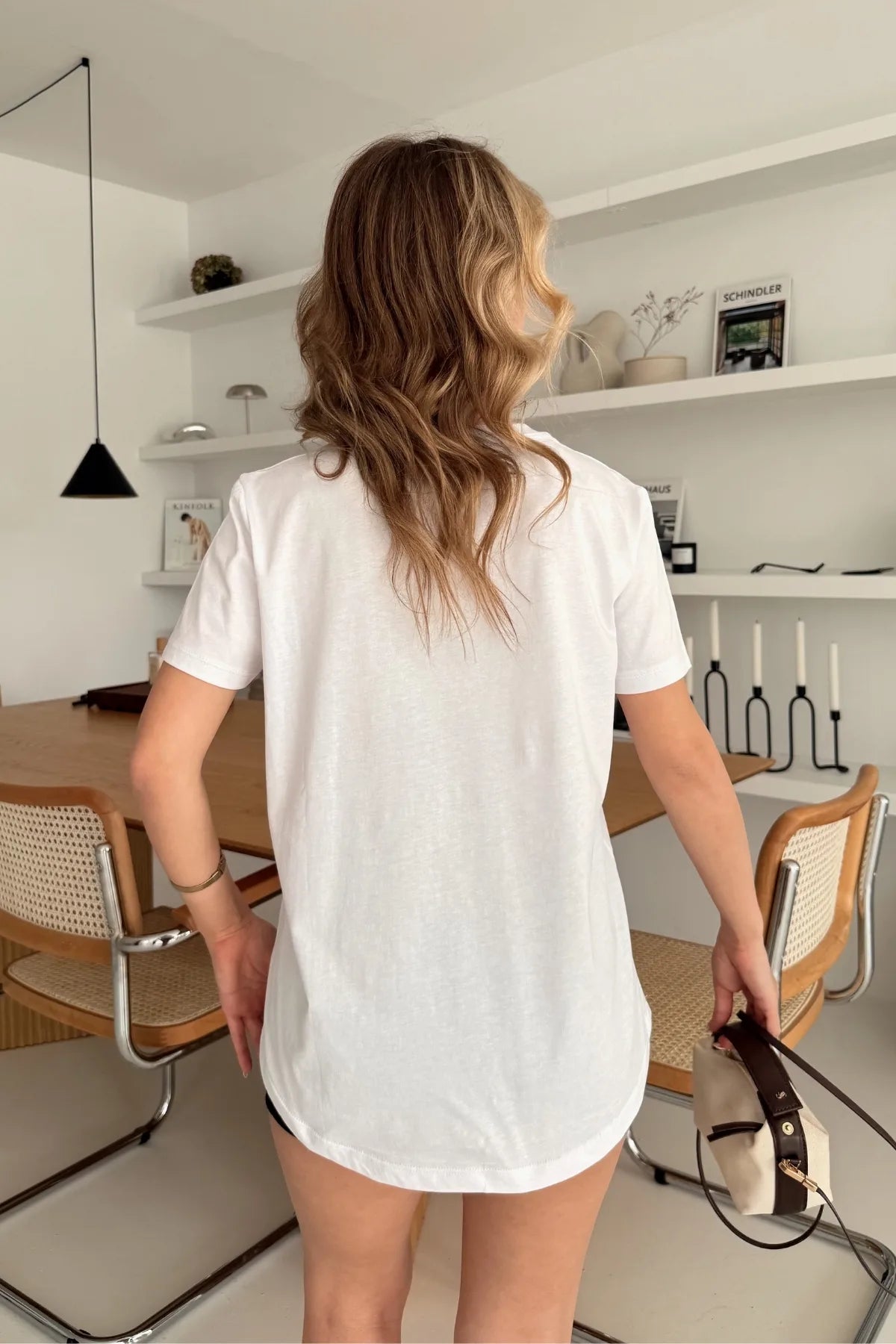 Eteği Oval Basic T-Shirt