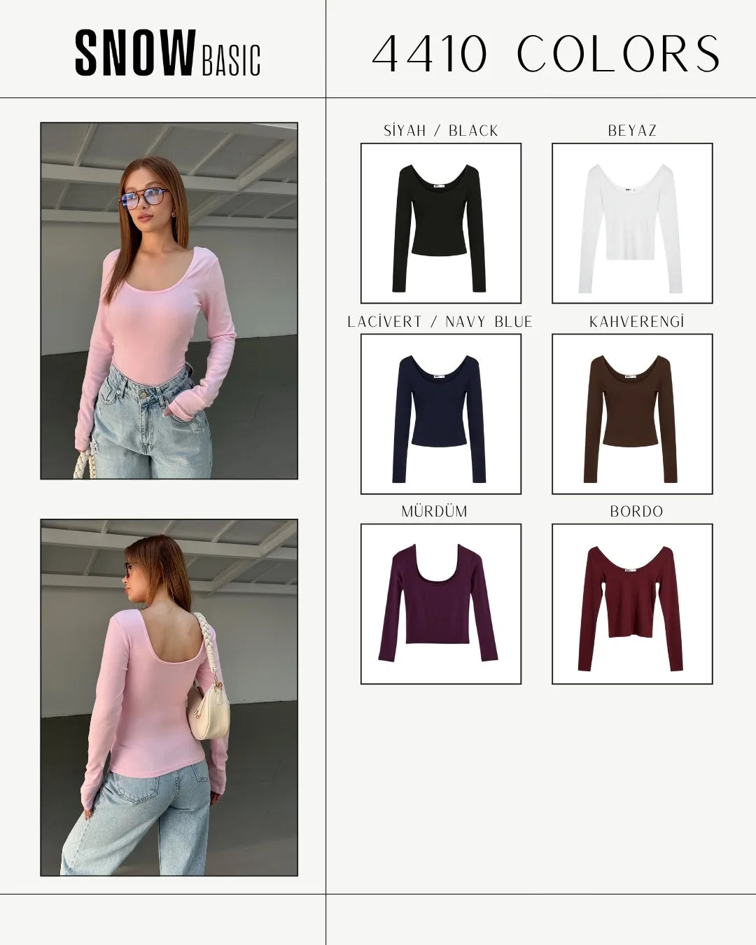 Modal Derin Yaka Body