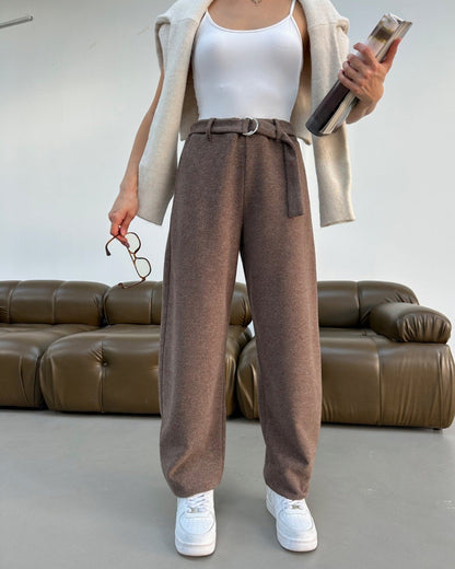 Soft Touch Kemerli Pantolon