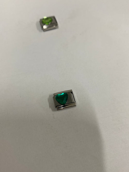 Zümrüt Kalp Charm
