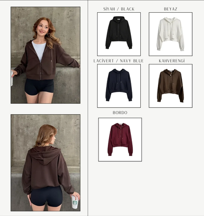 Kanguru Cep Fermuarlı