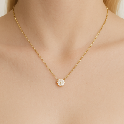 Minimal Gold Papatya Kolye