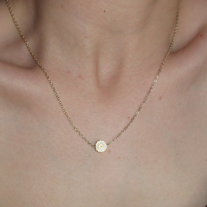 Minimal Gold Papatya Kolye