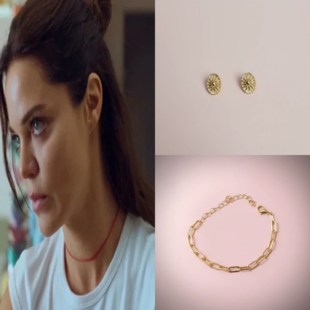 Kırmızı İp Kolye Set