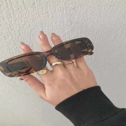 Badem Vintage Leopar Güneş Gözlüğü