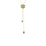 İrva Collection İdyllia Necklace featuring a delicate gold chain and elegant pendant, displayed against a neutral background.