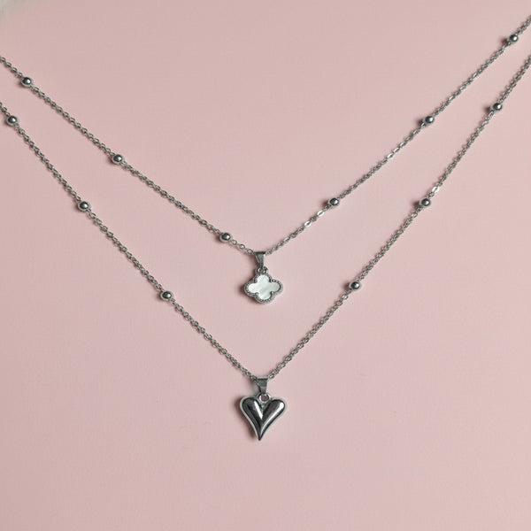 Yonca Kalp Kolye Set - İrva Collection