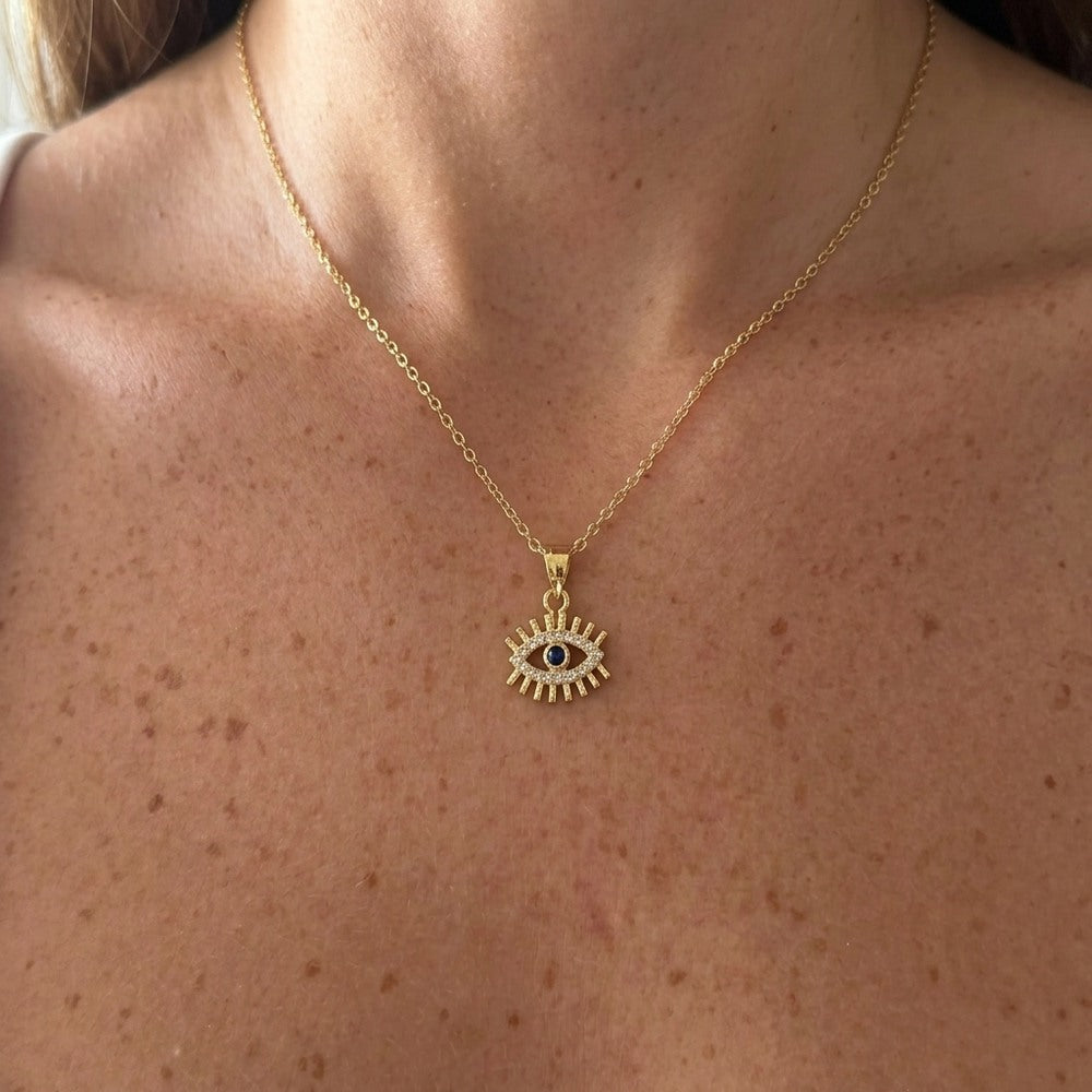 Kararmaz Mini Göz Kolye