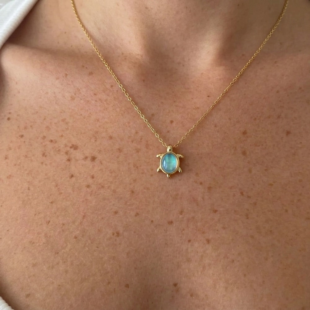 Kararmaz Mini Kaplumbağa Kolye