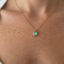 İrva Collection Kararmaz Mini Kaplumbağa Kolye featuring a detailed turtle pendant on a delicate chain.