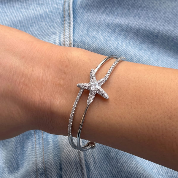 Zirkon Taşlı Luna 14K Kelepçe