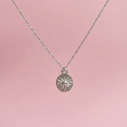 Çelik Gümüş Plaka Kolye