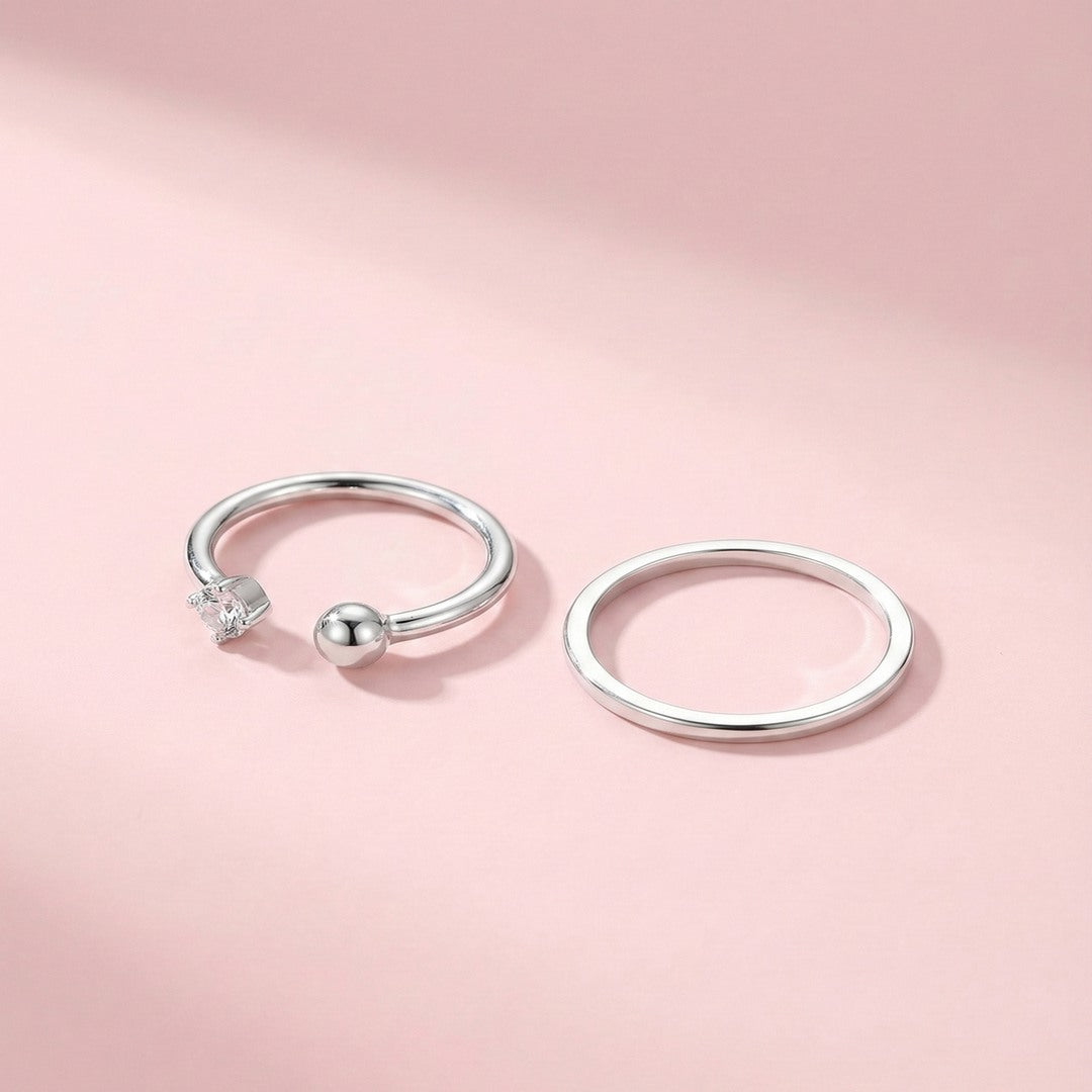 2li Taşlı Eklem Yüzüğü