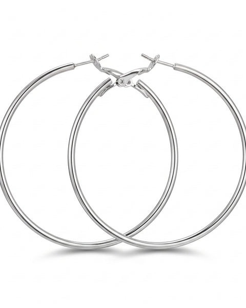 Silver Halka Küpe