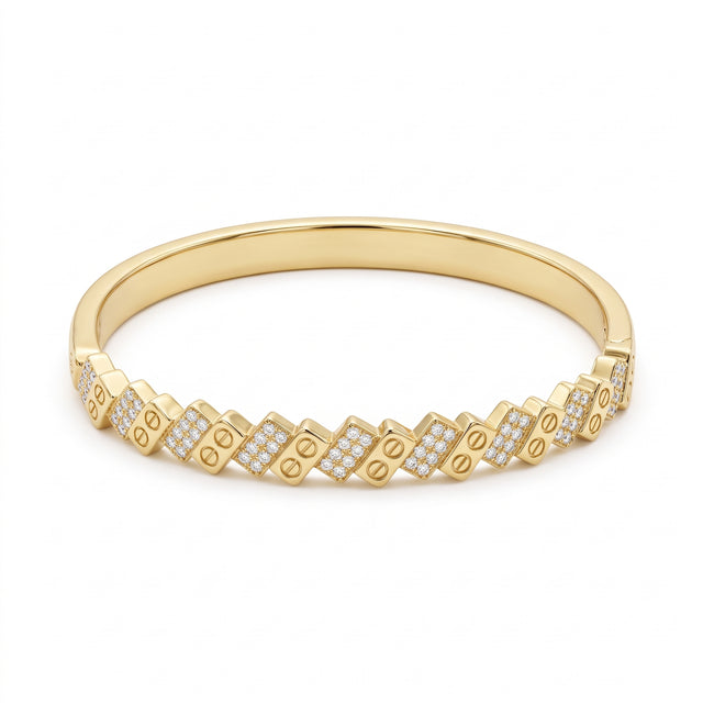 14K ZigZag Kelepçe