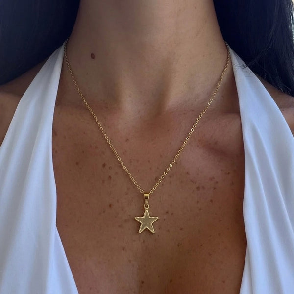 Mineli Yıldız Kolye