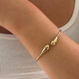 Silver Botte Model Bilezik by İrva Collection featuring intricate chain links and a sleek, modern design.