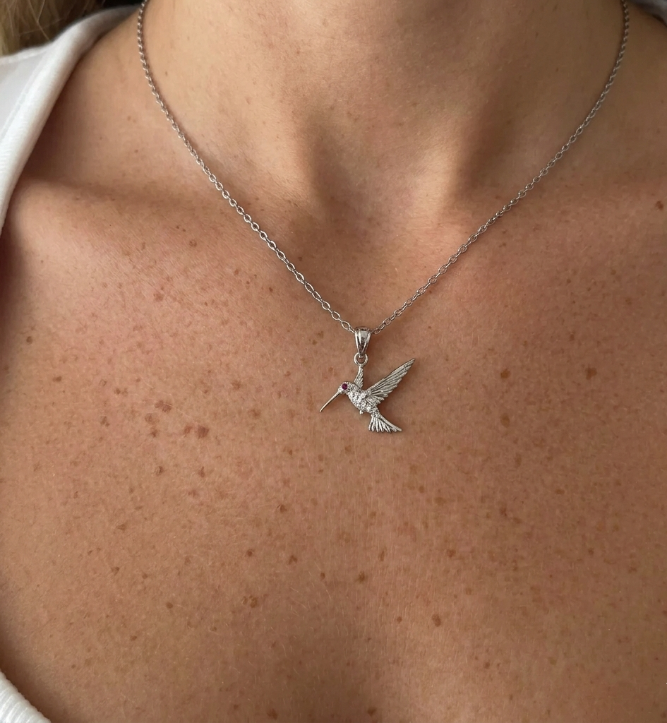 Kararmaz Mini Kuş Kolye