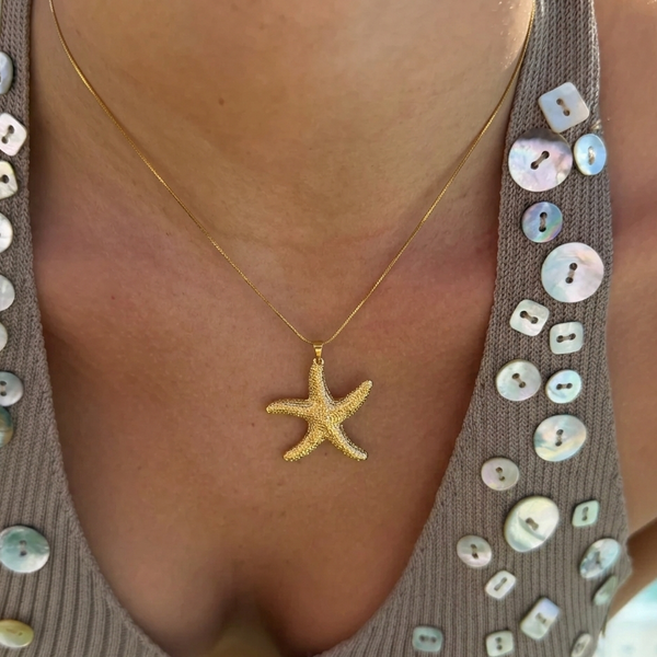 Kararmaz Viral Pinterest Deniz Yıldızı Kolye