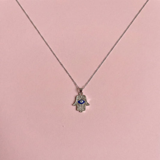 Çelik Gümüş Fatma Ana Eli Kolye