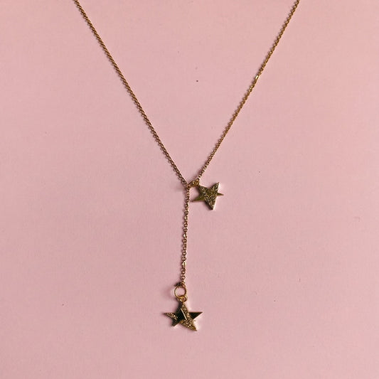 Çelik Yıldız Y Kolye