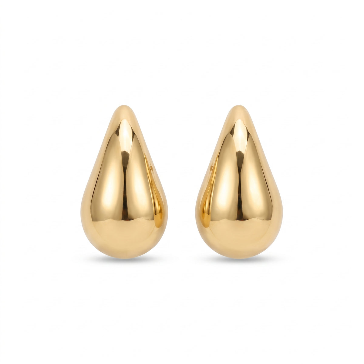 Gözyaşı Damla Model Küpe Gold