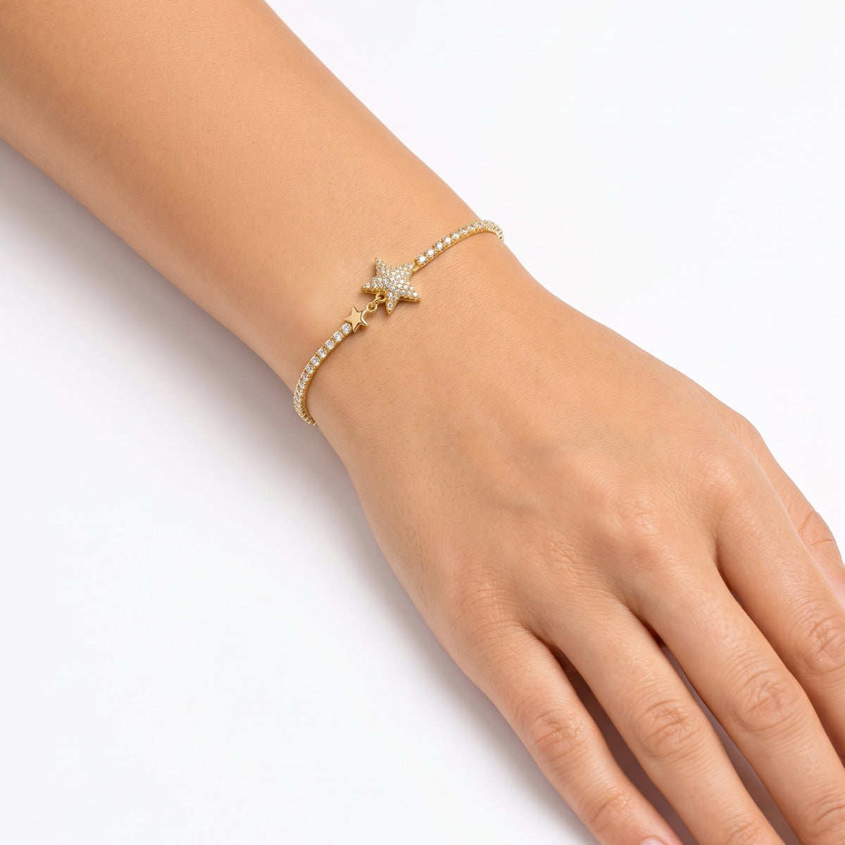 Rhinestone Star Bileklik