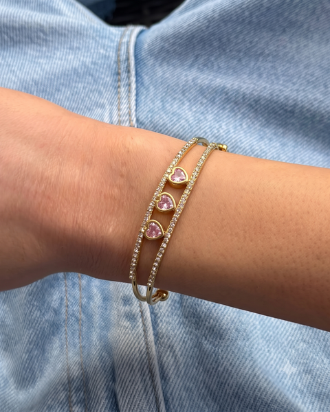 Zirkon Taşlı Nova 14K Kelepçe