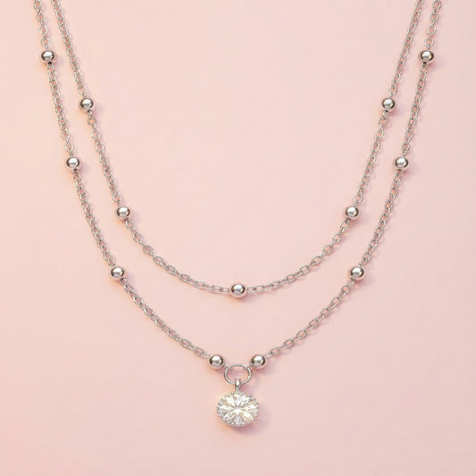 Mini Taşlı Kolye Set