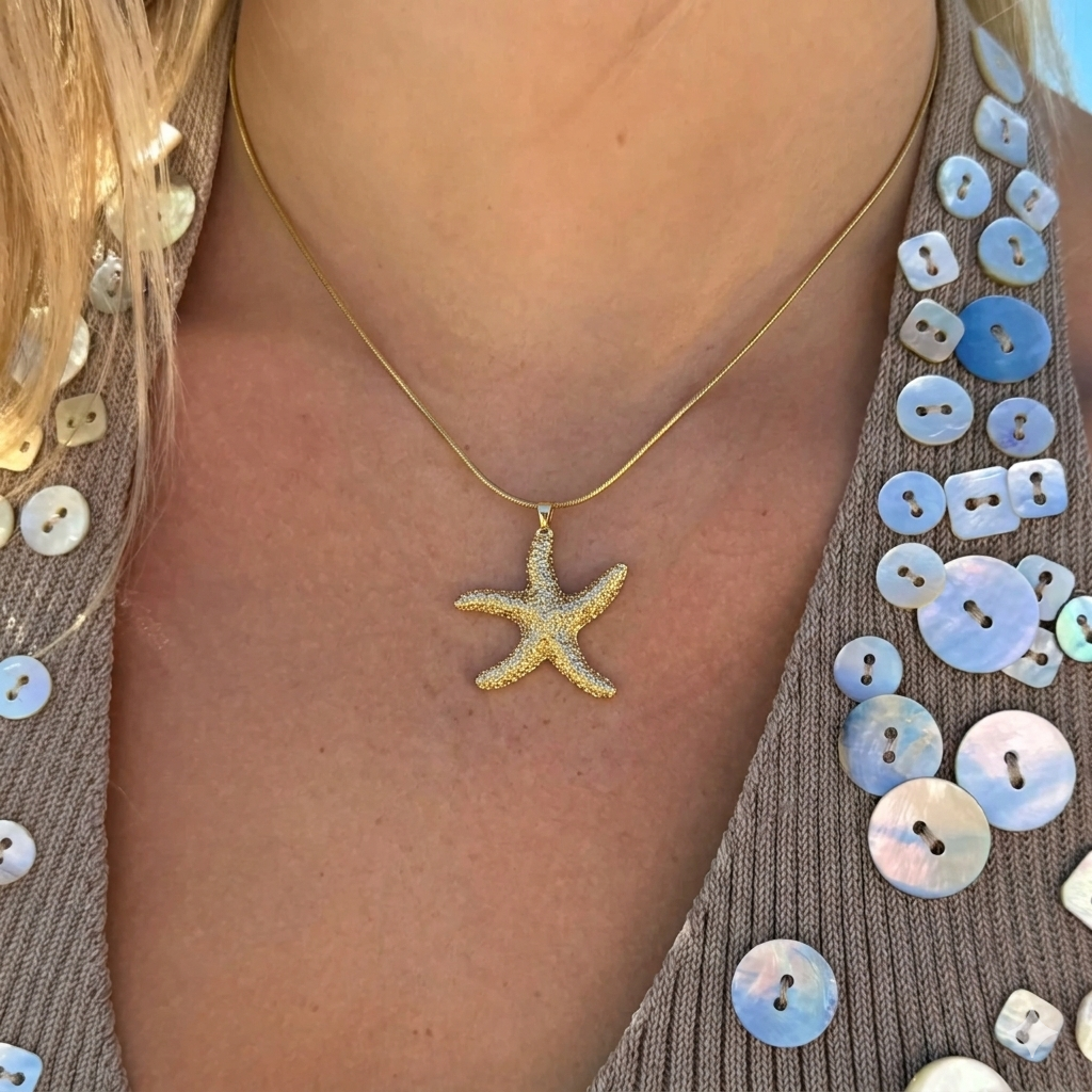 Kararmaz Viral Pinterest Deniz Yıldızı Kolye
