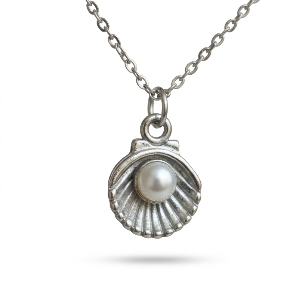 İrva Collection Sea Girl Kolye featuring a delicate ocean-inspired design with shimmering accents.