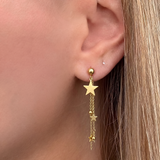 Star Girl Küpe by İrva Collection featuring star-shaped earrings with a delicate, stylish design for a trendy look.