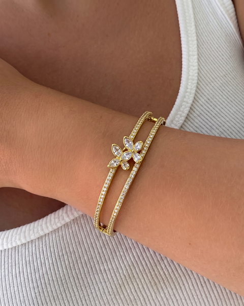 Zirkon Taşlı Aurelia 14K Kelepçe
