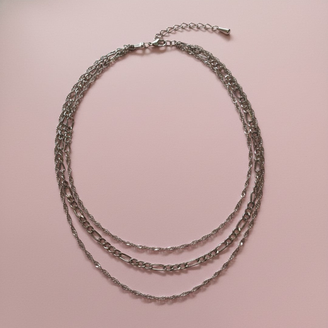 Zincir Kombin Kolye Set