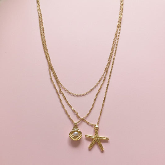 Deniz Yıldızı Kolye Set