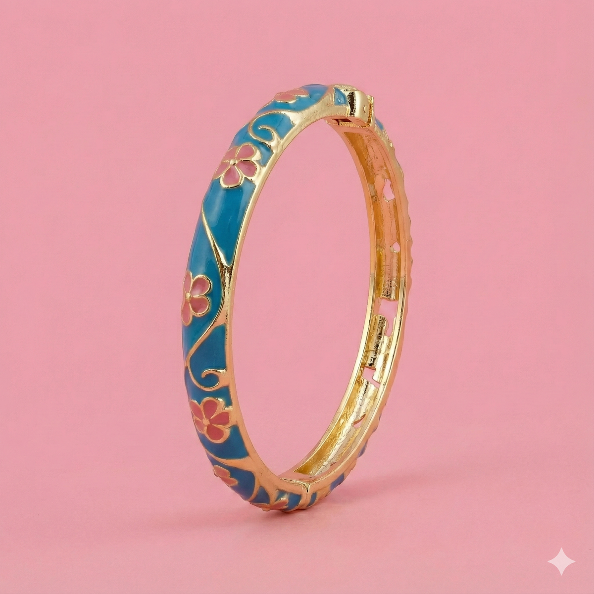 Mavi Mineli Kelepçe - İrva Collection