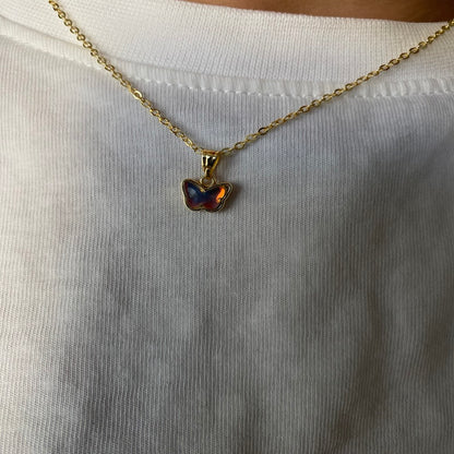 Minimal Kelebek Kolye