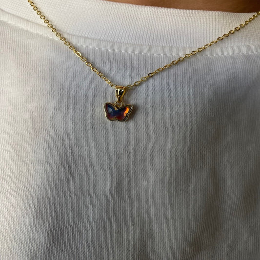 Minimal Kelebek Kolye