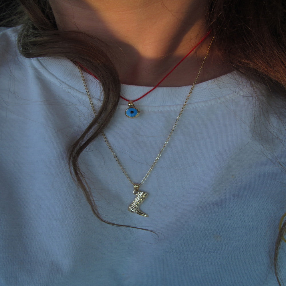 Trend Kovboy Bot Kolye - İrva Collection