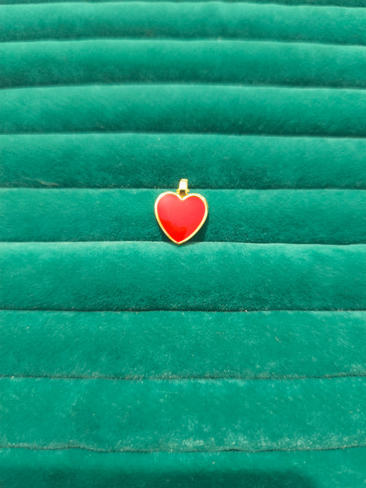 Kırmızı Kalp Charm