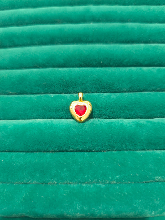 Kırmızı Kalp Charm