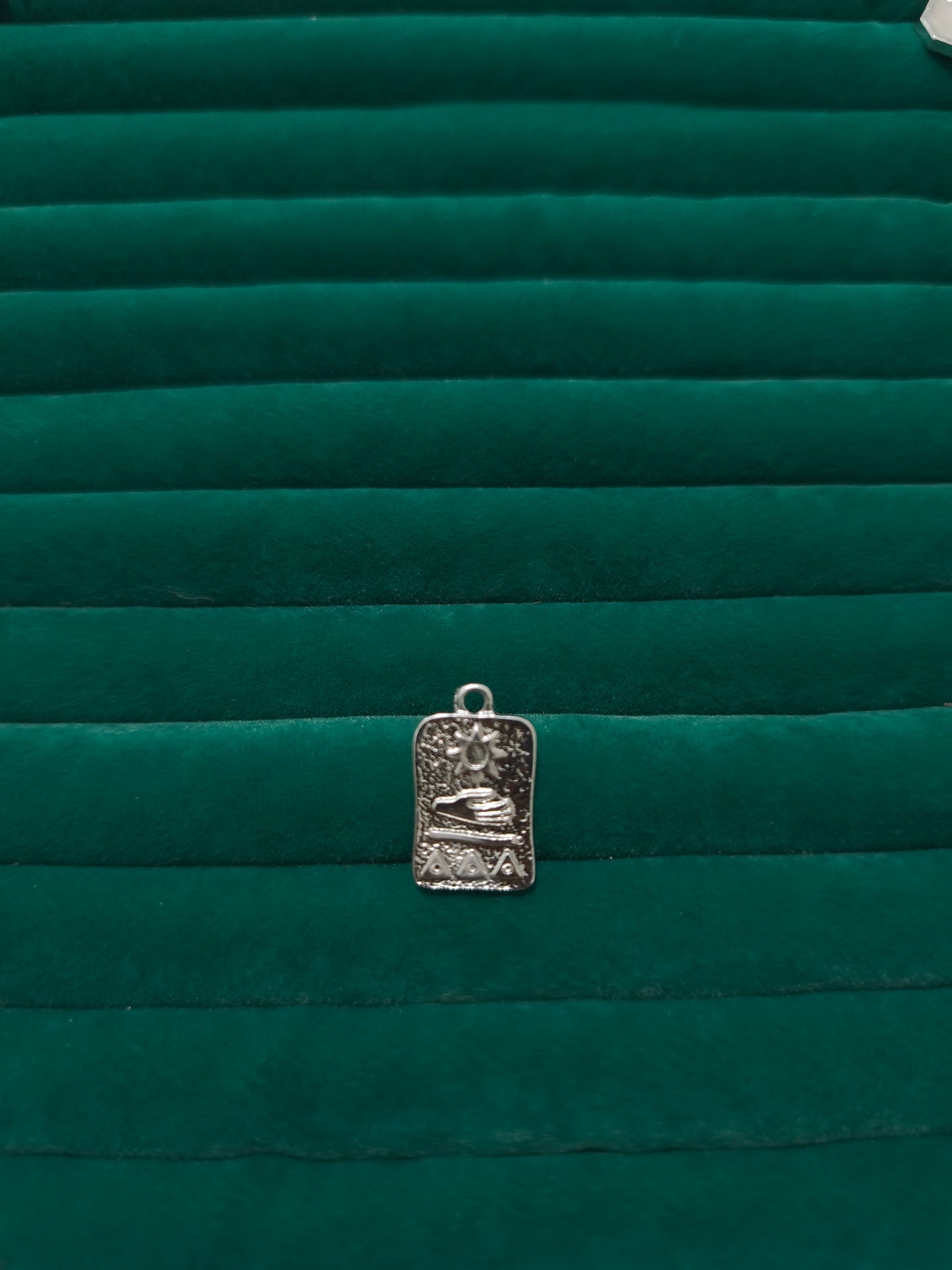 Silver Tarot Plaka Charm