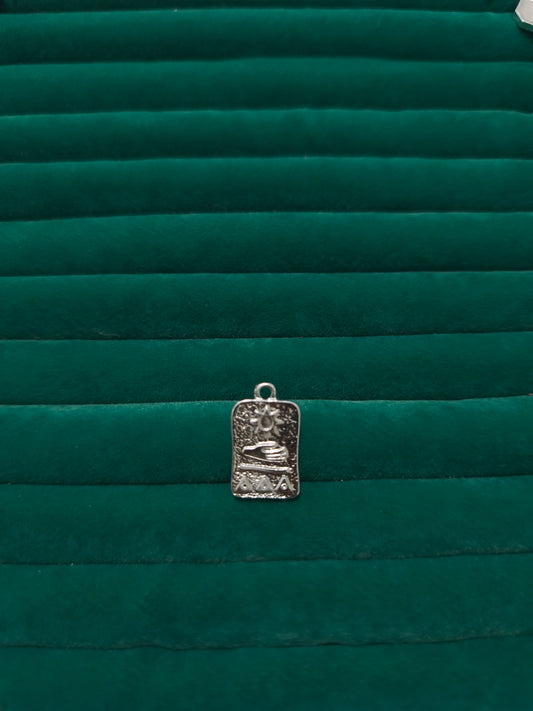 Silver Tarot Plaka Charm